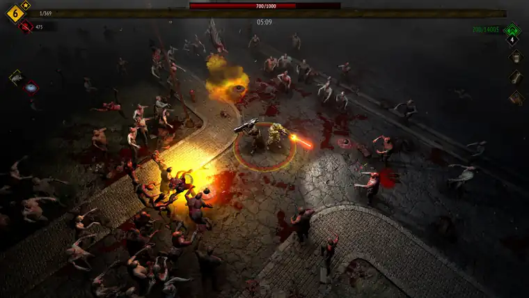 Skill tree interface with branching upgrade nodes